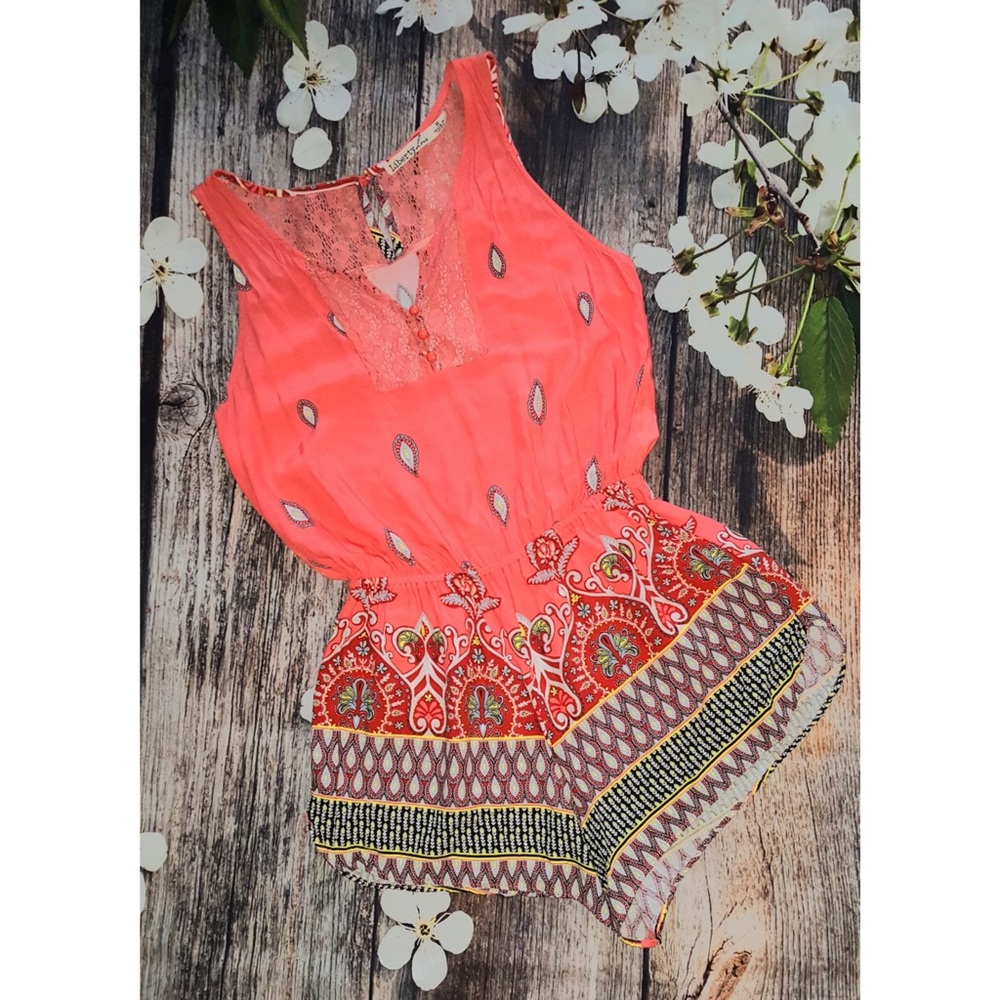 Liberty Love Sleeveless Romper - Size M